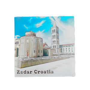 Suvenir Magnet 6,5x6,5cm Foil Zadar