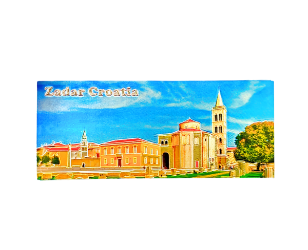 Suvenirski Magnet  Panorama 12x5cm UV 2233 Foil Zadar