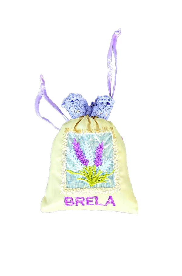 Vrećica suvenirska lavender mala bež-til 7x11cm 9940 BRELA