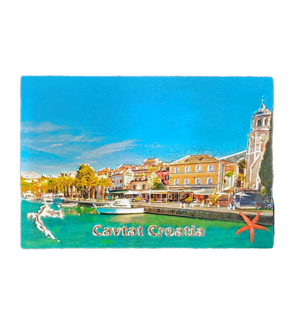 Suvenir Magnet 8x5,3cm Foil Cavtat