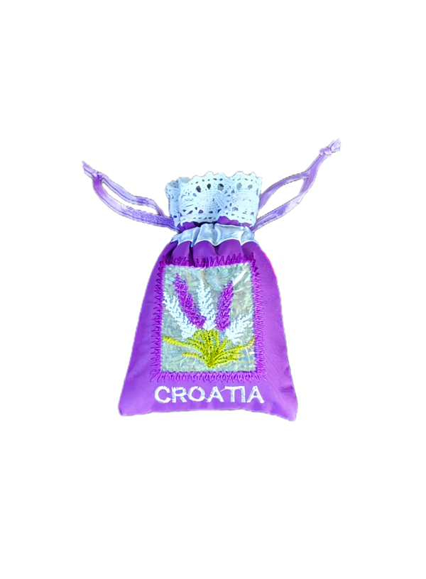 Vrećica suvenirska lavender mala ljubičasta 7x11cm 9941 CROATIA