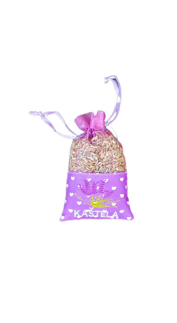 Vrećica suvenirska lavender mala „Srca“ 7x11cm 9942 KAŠTELA