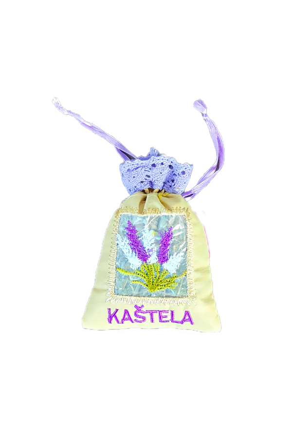 Vrećica suvenirska lavender mala bež-til 7x11cm 9940 KAŠTELA