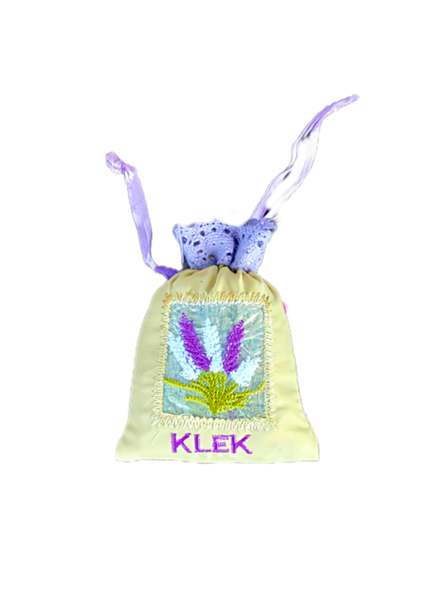 Vrećica suvenirska lavender mala bež-til 7x11cm 9940 KLEK
