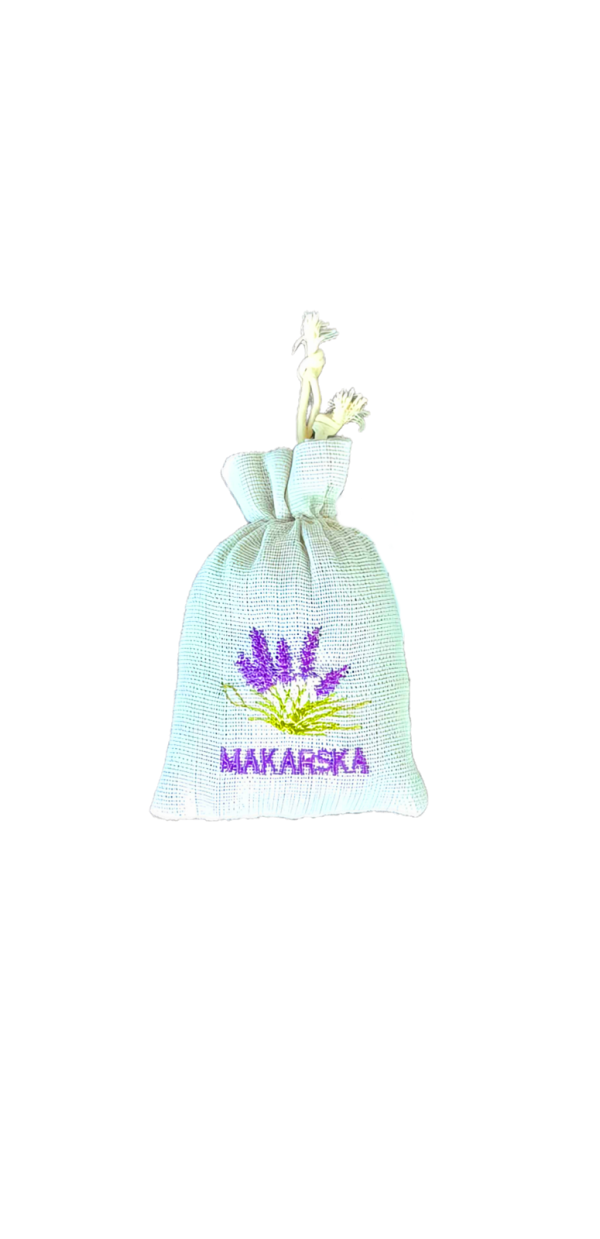 Suvenir Lavanda Vrećica mala bež 7x11cm P1735 MAKARSKA