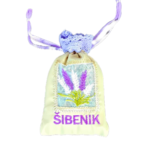 Vrećica suvenirska lavender mala bež-til 7x11cm 9940 ŠIBENIK