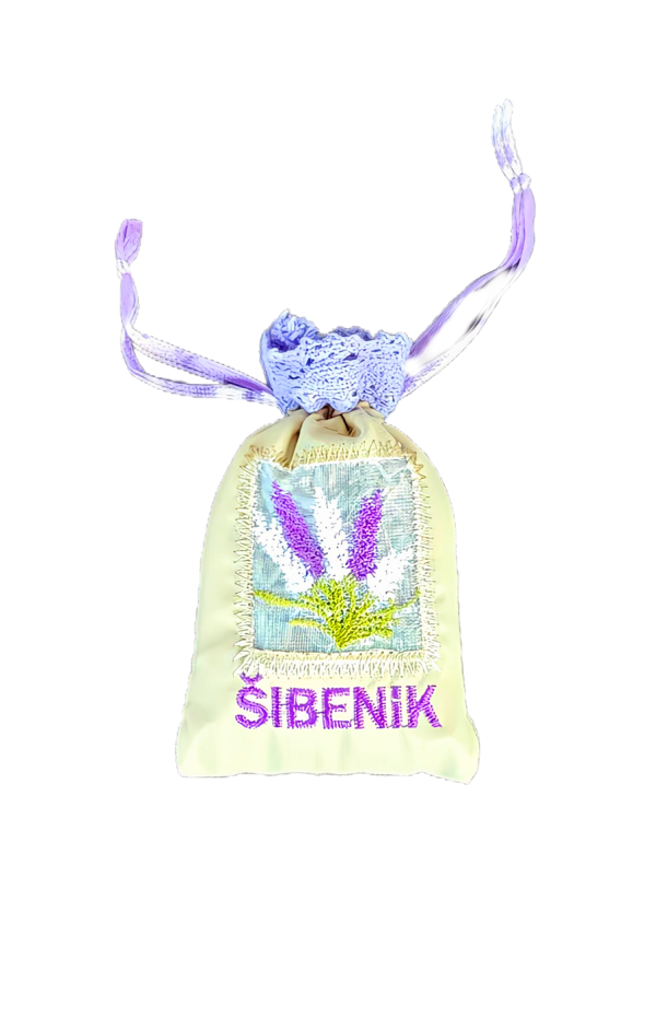 Vrećica suvenirska lavender mala bež-til 7x11cm 9940 ŠIBENIK
