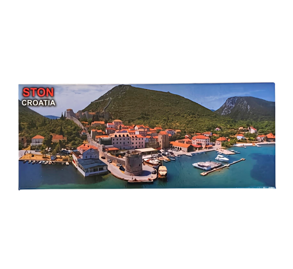 Suvenirski Magnet Panorama 12x5cm UV 2233 Ston