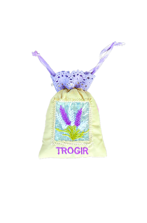 Vrećica suvenirska lavender mala bež-til 7x11cm 9940 TROGIR