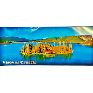 Suvenirski Magnet Panorama 12x5cm UV 2233 Foil Visovac