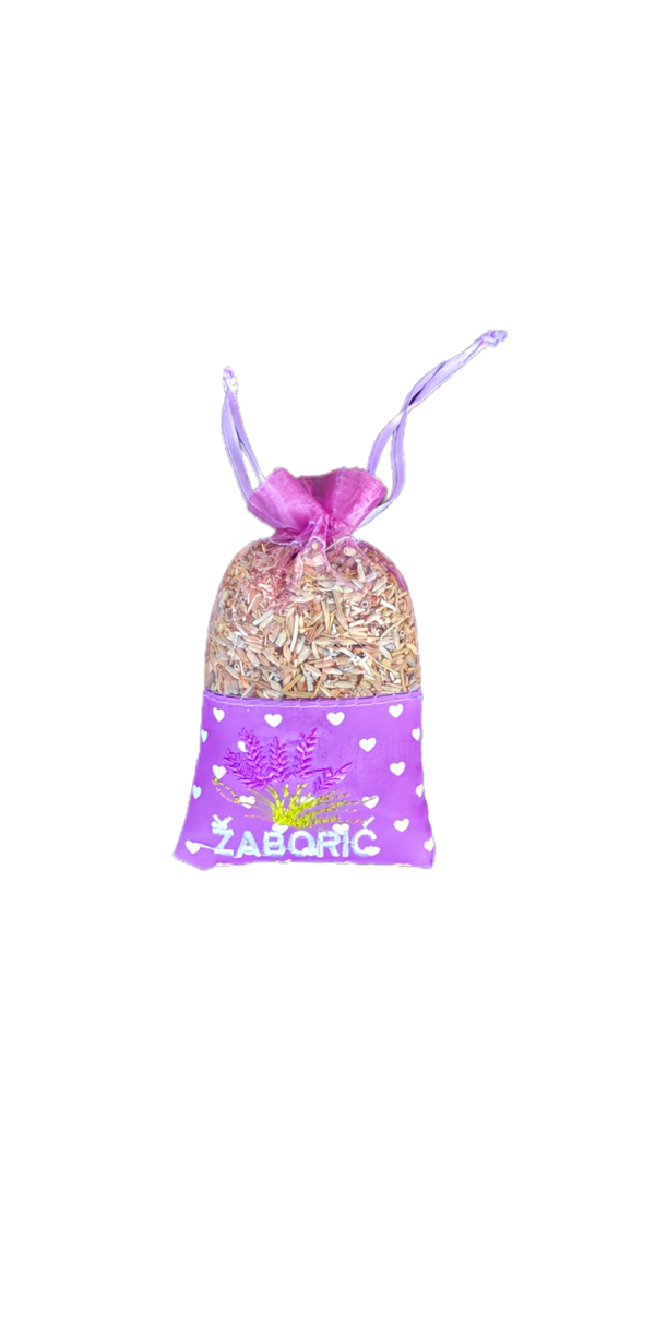 Vrećica suvenirska lavender mala „Srca“ 7x11cm 9942 ŽABORIĆ