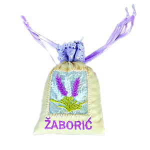 Vrećica suvenirska lavender mala bež-til 7x11cm 9940 ŽABORIĆ