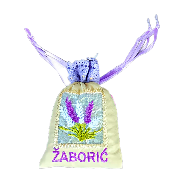 Vrećica suvenirska lavender mala bež-til 7x11cm 9940 ŽABORIĆ
