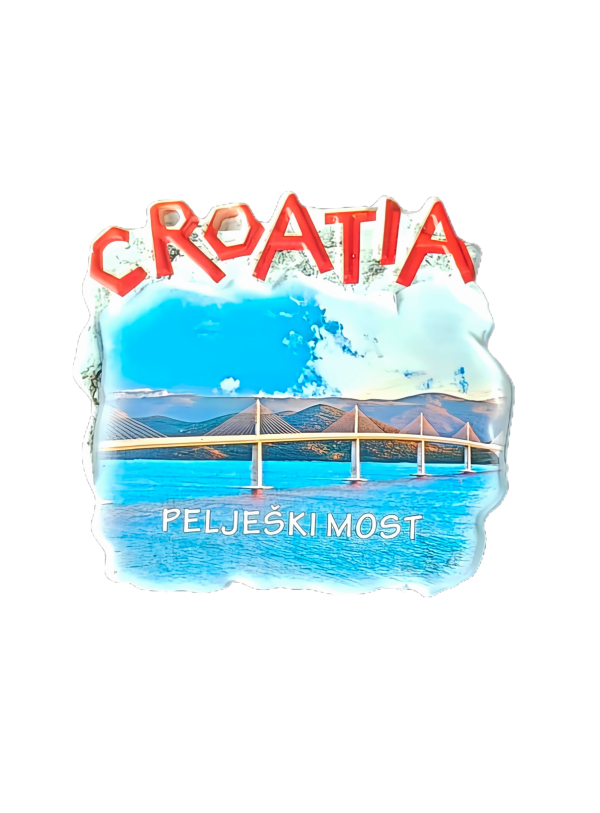Suvenir Magnet Crvena Slova 2003 Pelješki Most