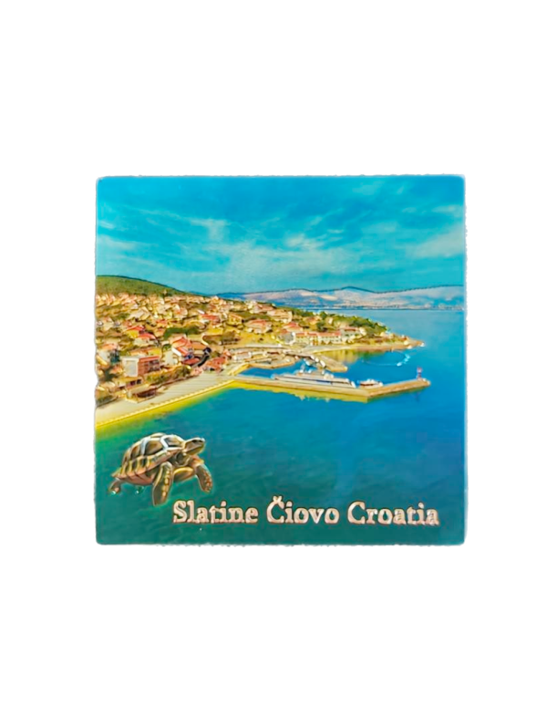 Suvenir Magnet 5,7x5,7cm Foil Slatine Čiovo