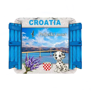 Prozor 3D Magnet 5044 Pelješki Most