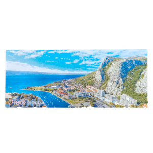 Suvenirski Magnet Panorama 12x5cm UV 2233 Foil Omiš