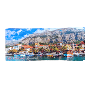 Suvenirski Magnet Panorama 12x5cm UV 2233 Foil Makarska B