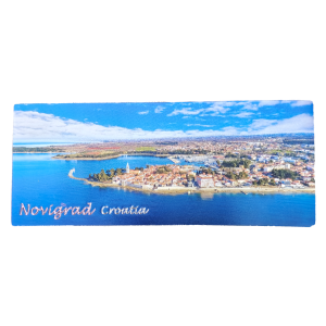 Suvenirski Magnet Panorama 12x5cm UV 2233 Foil Novigrad B