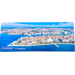 Suvenirski Magnet Panorama 12x5cm UV 2233 Foil Zadar